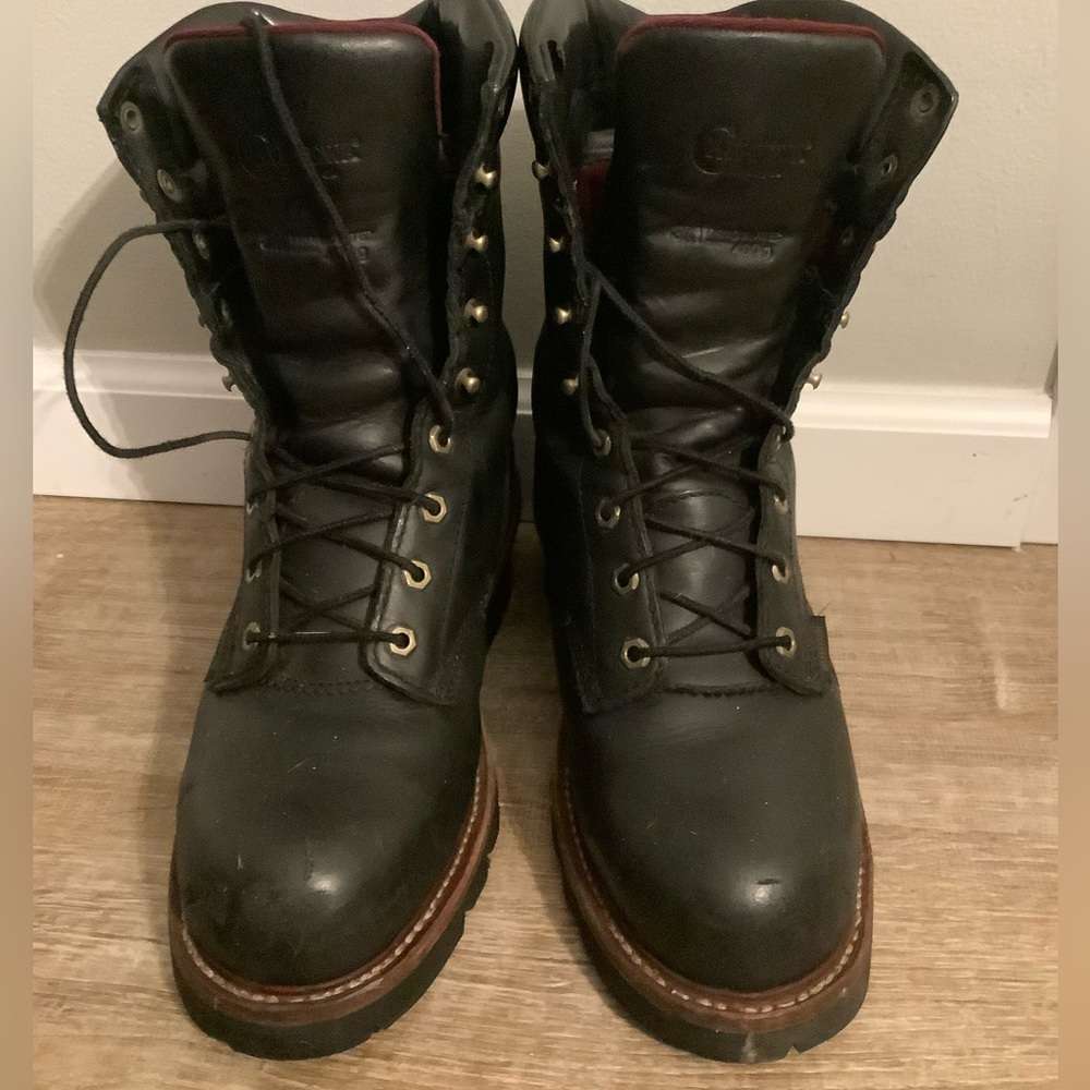 Chippewa Super Dna 9” Waterproof Steel Toe Boots 9-1/2 Black
